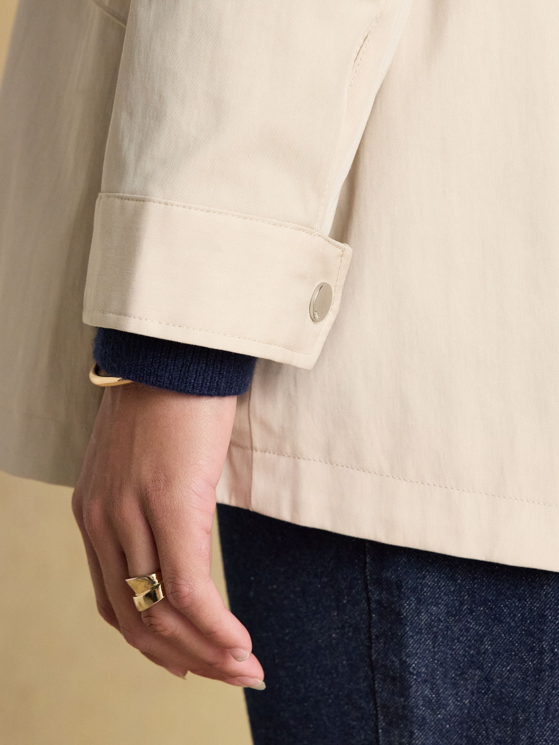 Buy Joules Portwell Beige Hooded Waterproof Raincoat With