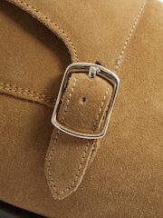 Reiss Stone Amalfi Suede Double Monk Strap Shoes - Image 5 of 5
