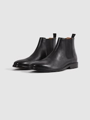 Reiss Black Renor Leather Chelsea Boots - Image 6 of 6