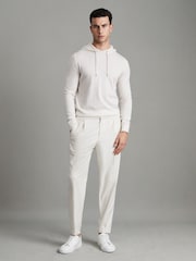 Reiss Snow Holland Merino Wool Drawstring Hoodie - Image 3 of 7