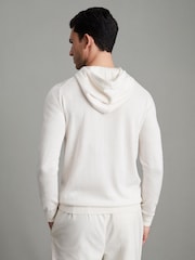 Reiss Snow Holland Merino Wool Drawstring Hoodie - Image 4 of 7