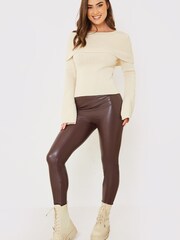In The Style Cream Gemma Louise Miles Bardot Top - Image 3 of 5