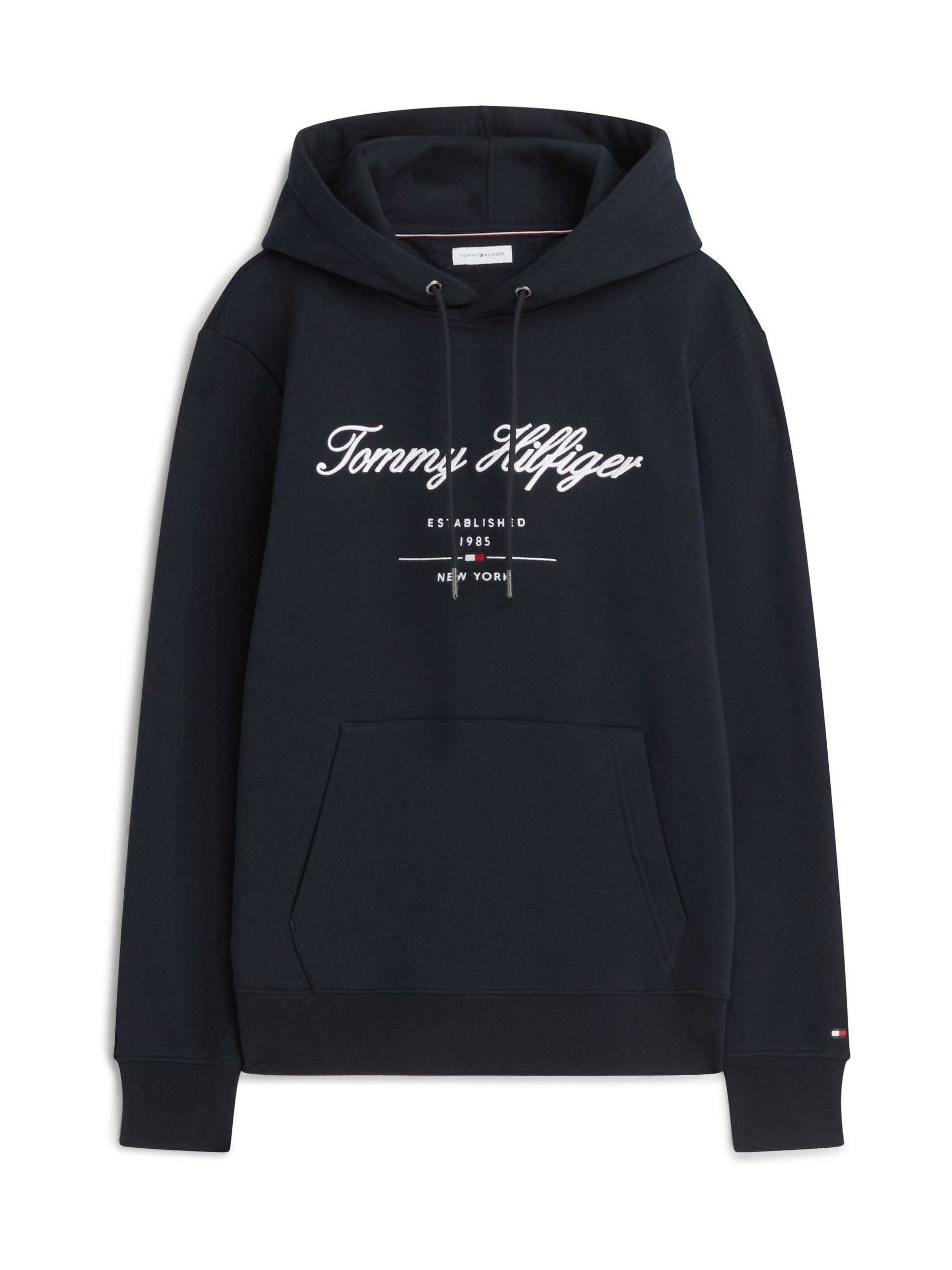 Buy Tommy Hilfiger Blue Logo Embroidery Fleece Hoodie from Next USA