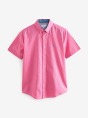 Pink - Kurzärmeliges Oxford-Hemd aus 100% Baumwolle - Bild 6 von 8