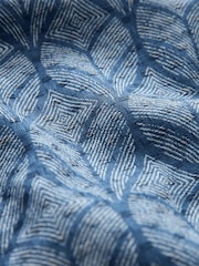 Blau - Kurzärmeliges Oxford-Hemd mit Print aus 100 % Baumwolle - Bild 7 von 7