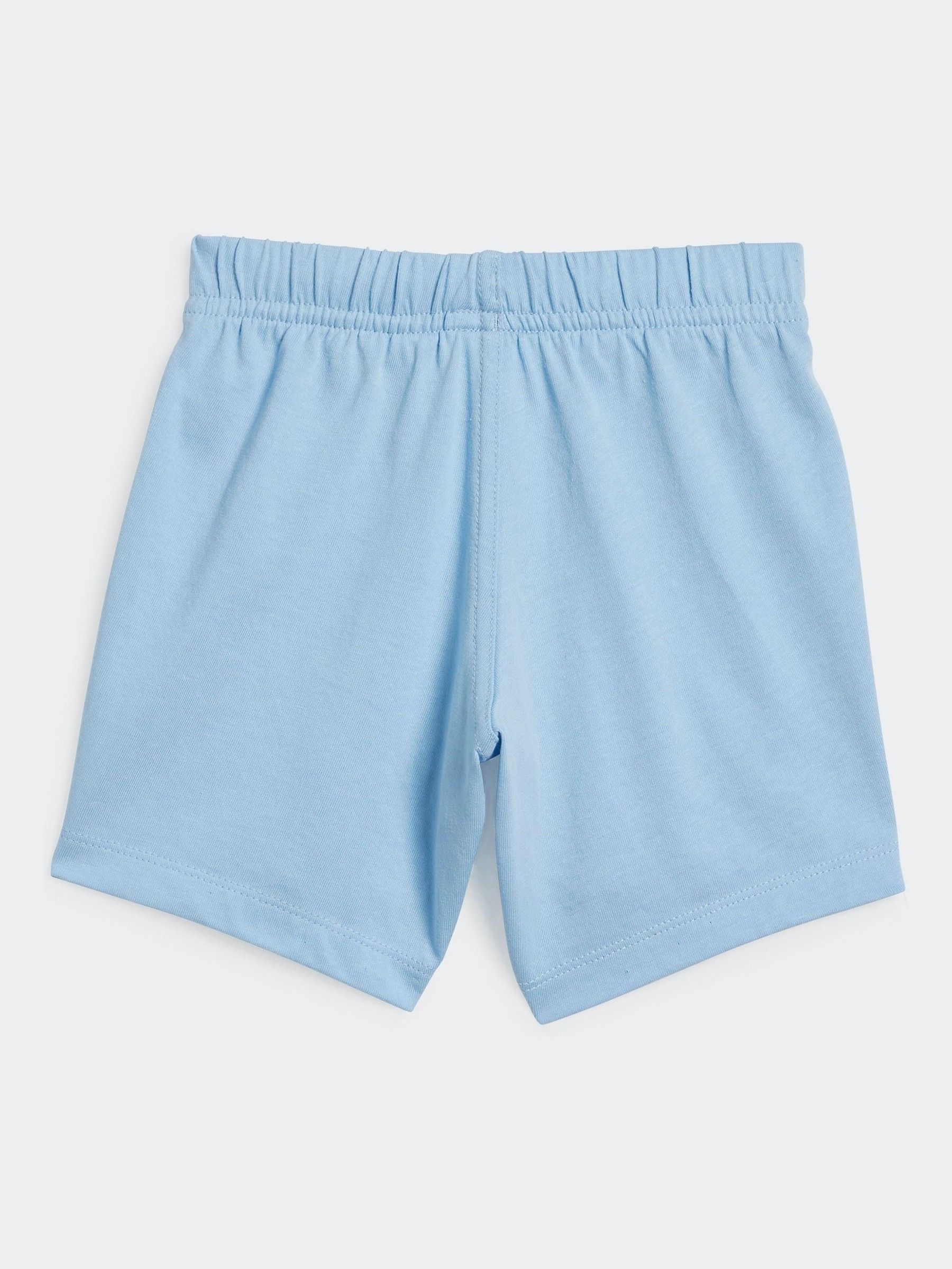 Buy adidas Originals Light Blue 100 Cotton Shorts And T Shirt Set from Next Luxembourg