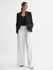 Reiss Black Dani Sweetheart Neck Top - Image 3 of 4