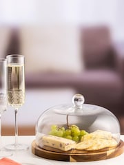 Ravenshead Selected Cheese or Cake Dome and Wooden Board - Image 1 of 3