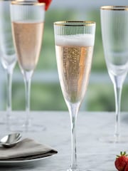 Ravenshead Roma Champagine Flute Glasses Set of 4 - Image 1 of 4