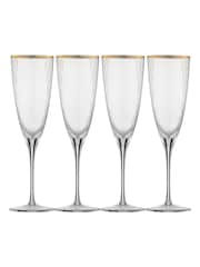 Ravenshead Roma Champagine Flute Glasses Set of 4 - Image 4 of 4