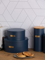 Typhoon Navy Otto Cake Tins Set of 2 - Image 1 of 3