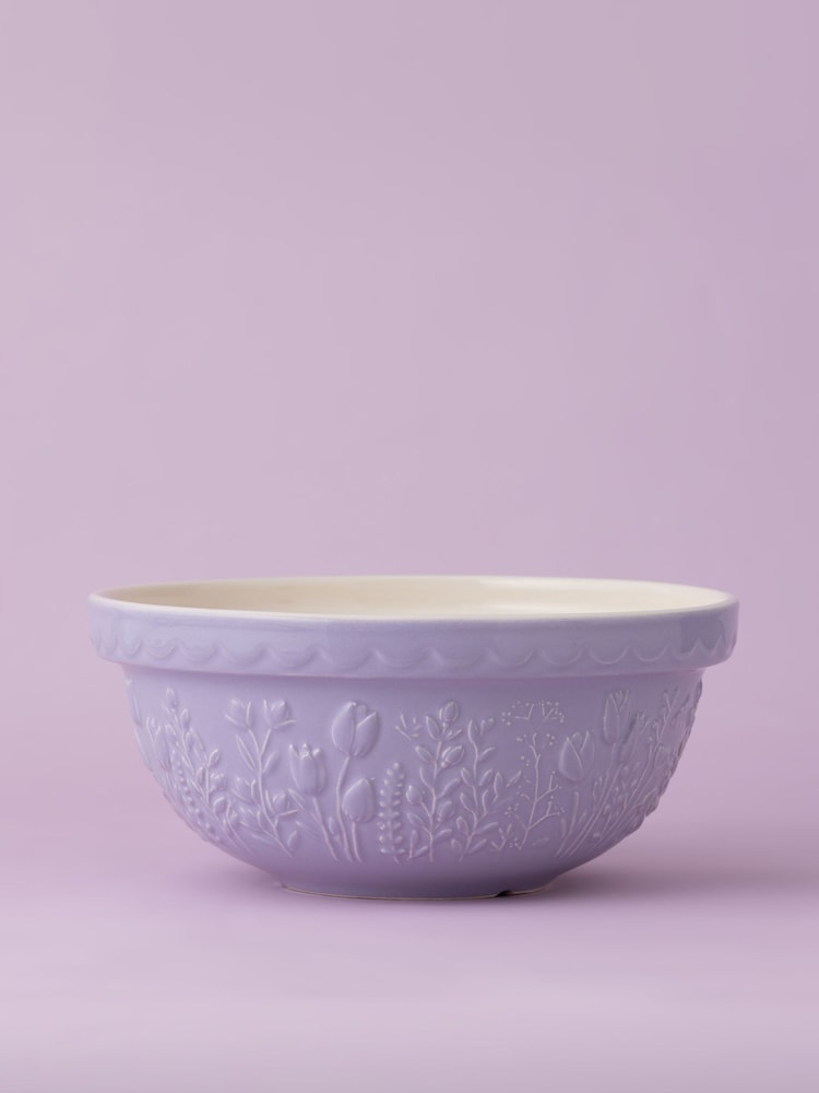 Mason Cash Lilac In the Meadow Tulip Mixing Bowl - Image 4 of 4