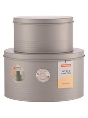 Typhoon Grey Living Cake Tins Set of 2 - Image 3 of 3