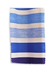 Blue Stripe Eyelet Blackout Curtains - Image 4 of 4