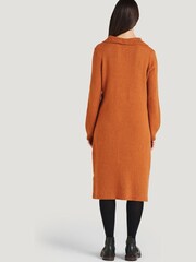 Thought Natural Corinia Organic Cotton Knitted Shift Dress - Image 3 of 6