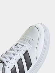 adidas White/Black Courtblock Trainers - Image 9 of 9