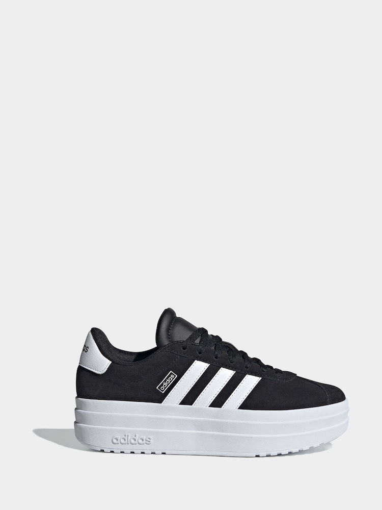 adidas Black/White VL Court Bold Trainers - Image 2 of 10