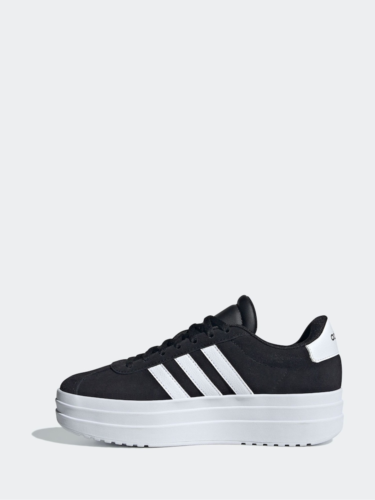 Czarny/biały - adidas VL Court Bold Trainers - Image 3 of 10