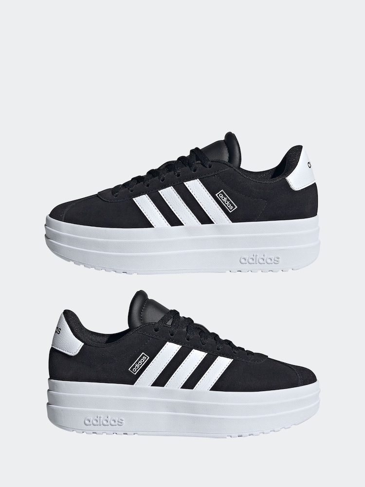 Czarny/biały - adidas VL Court Bold Trainers - Image 6 of 10