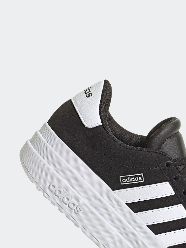 Czarny/biały - adidas VL Court Bold Trainers - Image 9 of 10
