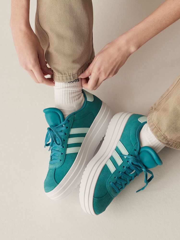 Bleu/Blanc - adidas baskets VL Court Bold - Image 2 de 11
