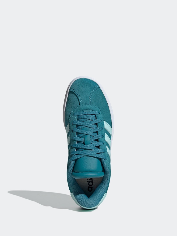adidas Blue/White VL Court Bold Trainers - Image 8 of 11