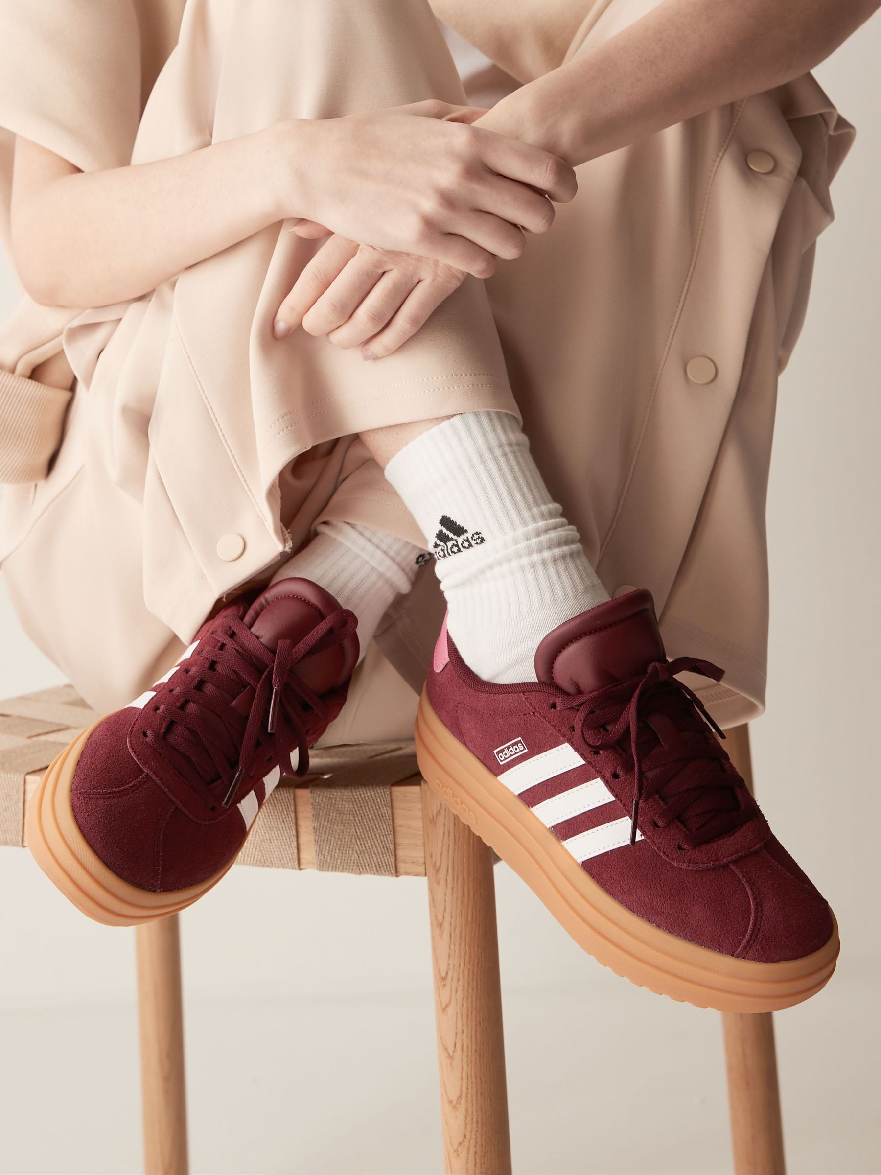 Buy adidas Burgundy Red VL Court Bold Trainers from Next Canada