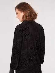 Apricot Black Long Sleeved Animal Print Shirt - Image 2 of 5