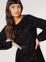 Apricot Black Animal Belted Dress - Image 5 of 5