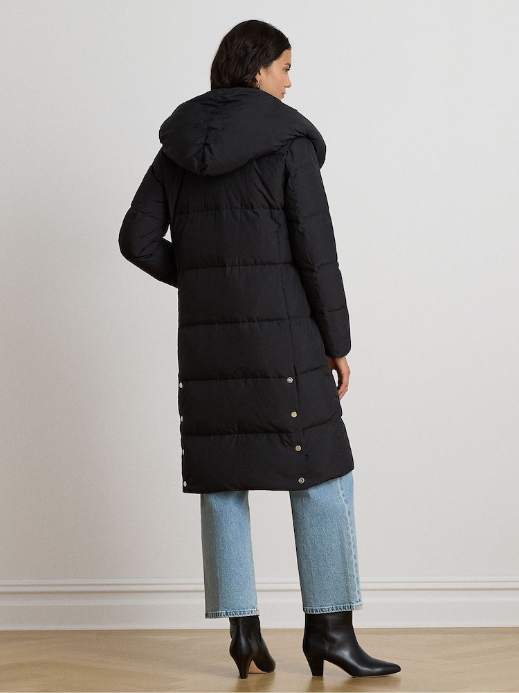 Lauren Ralph Lauren Double Layer Shawl Collar Long Padded Coat - Bild 2 av 7