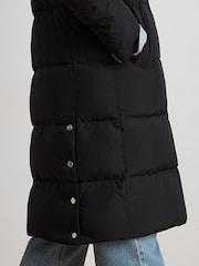 Lauren Ralph Lauren Double Layer Shawl Collar Long Padded Coat - Bild 6 av 7