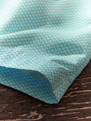 Aqua/White Mini Wave Printed Swim Shorts - Image 11 of 12