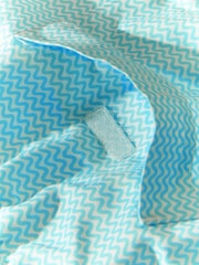 Aqua/White Mini Wave Printed Swim Shorts - Image 12 of 12