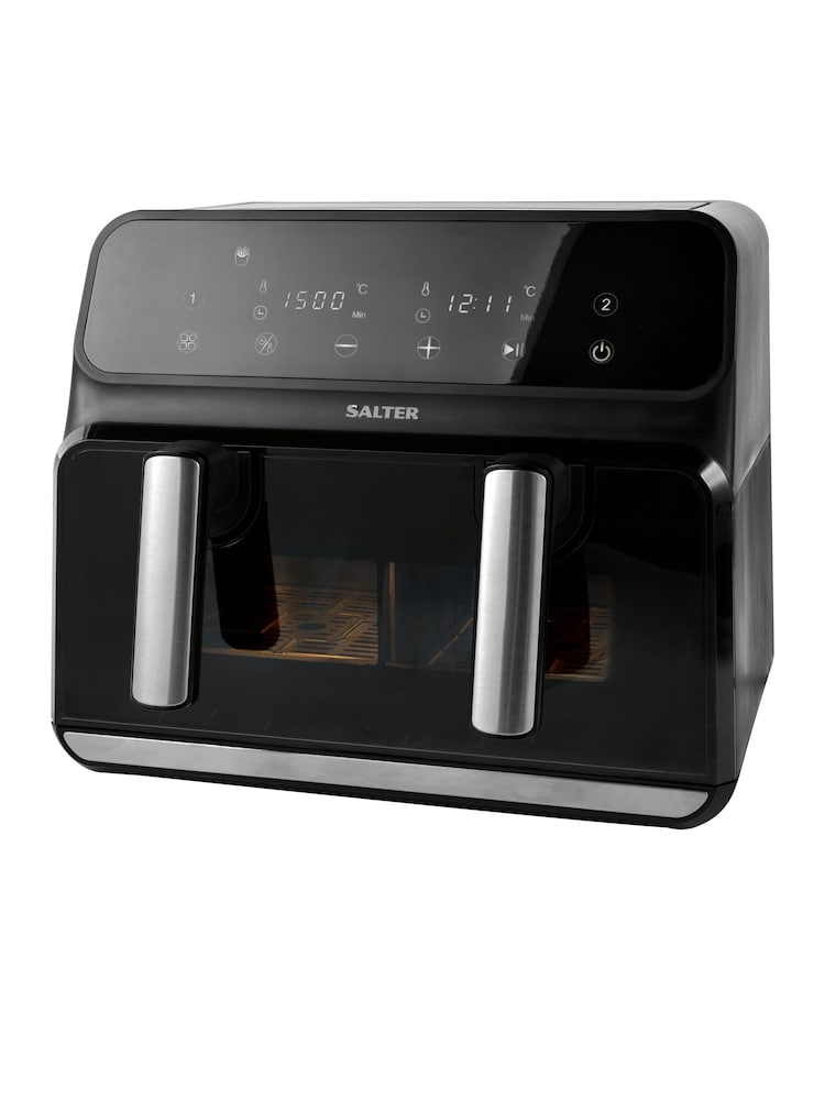 Salter Black Fuzion Dual Air Fryer - Image 1 of 4