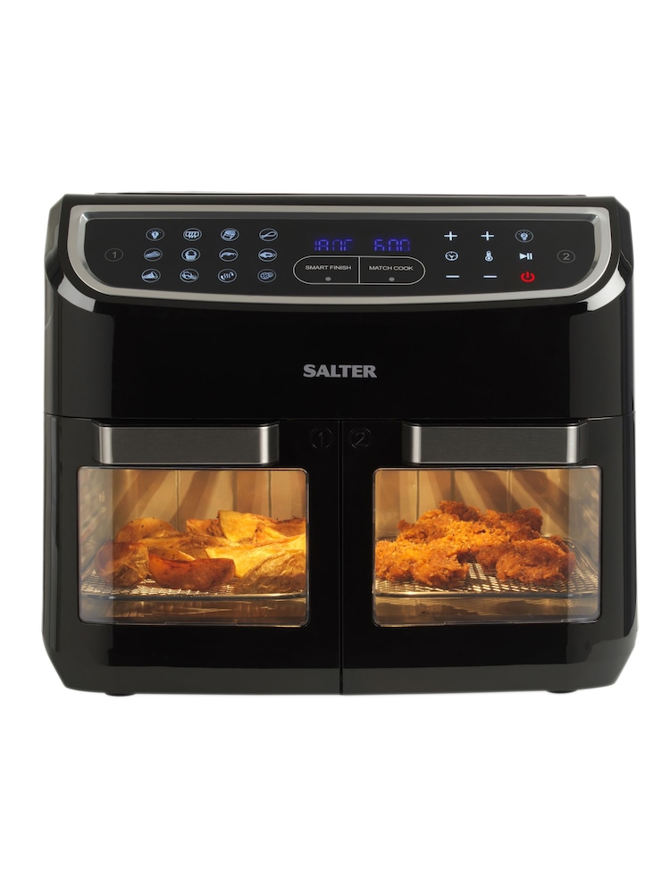 Salter Black Dual View Air Fryer Oven - Image 1 of 7 Salter Black Dual View Air Fryer Oven - Image 1 of 7