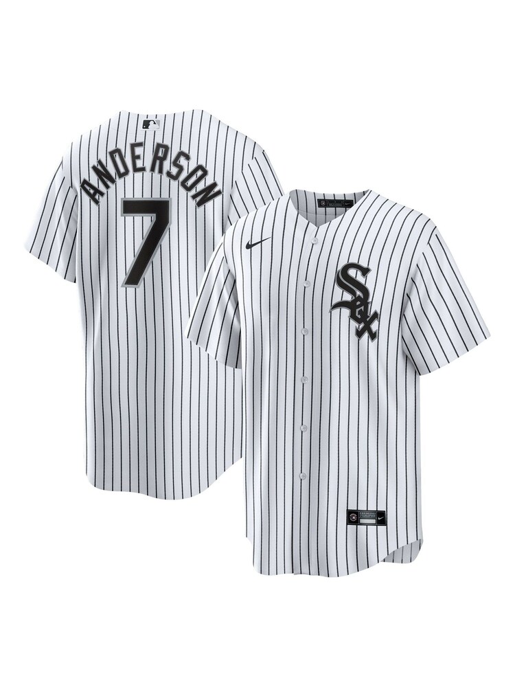 Fanatics Chicago White Sox Official Replica Home Jersey with Anderson 7 printing Youth - Image 1 of 3