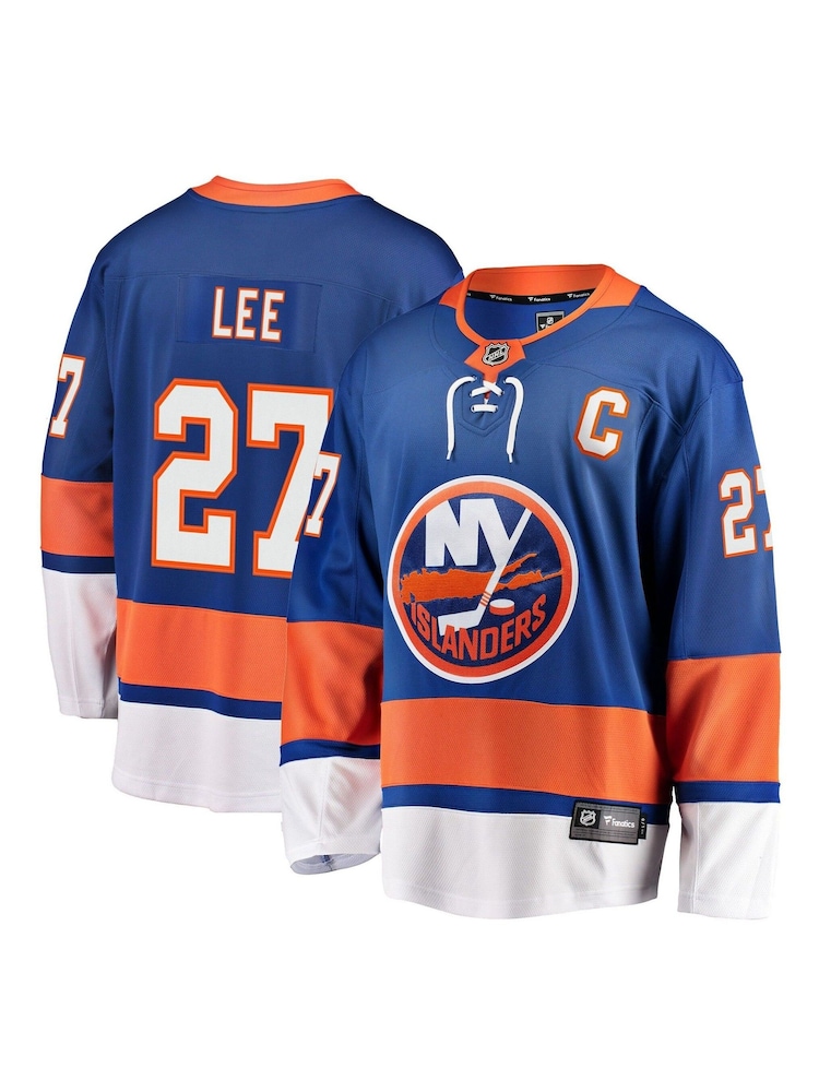 New York Islanders Fanatics Blue Branded Home Breakaway Ice Hockey Jerseys - Anders Lee - Image 1 of 3