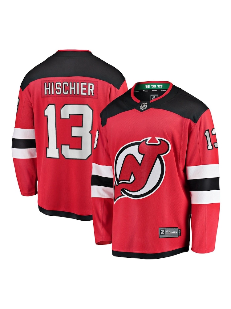Fanatics Red New Jersey Devils Branded Home Breakaway Nico Hischier Jersey - Image 1 of 3