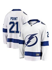 Fanatics Tampa Bay Lightning Brayden Point Branded Away Breakaway White Jersey - Image 1 of 3