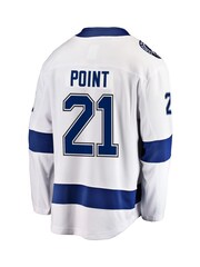 Fanatics Tampa Bay Lightning Brayden Point Branded Away Breakaway White Jersey - Image 3 of 3