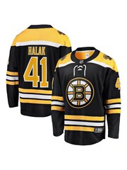Boston Bruins Fanatics Branded Home Breakaway Black Jersey Jumper- Jaroslav Halak - Image 1 of 3
