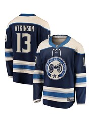 Columbus Blue Jacket Fanatics Branded Alternate Breakaway Jersey - Cam Atkinson - Image 1 of 3