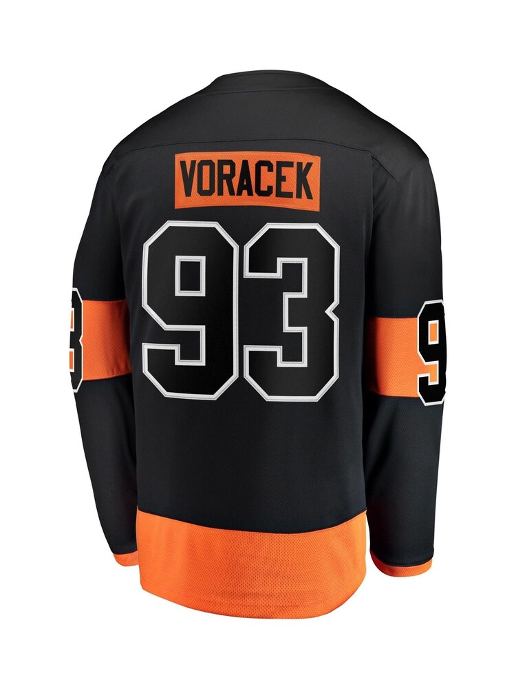 Fanatics Philadelphia Flyers Jakub Voracek Branded Alternate Breakaway Black Jersey - Image 3 of 3 Fanatics Philadelphia Flyers Jakub Voracek Branded Alternate Breakaway Black Jersey - Image 3 of 3