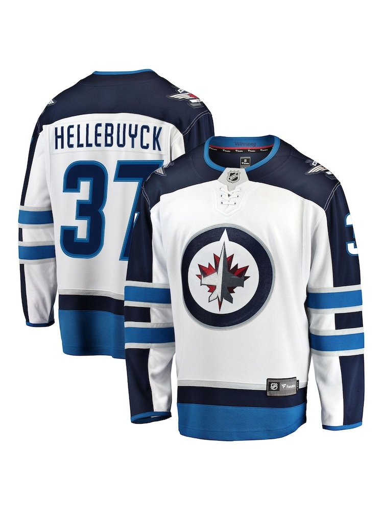 Winnipeg Jets Fanatics Branded Away Breakaway Jersey - Connor Hellebuyck - Image 1 of 3