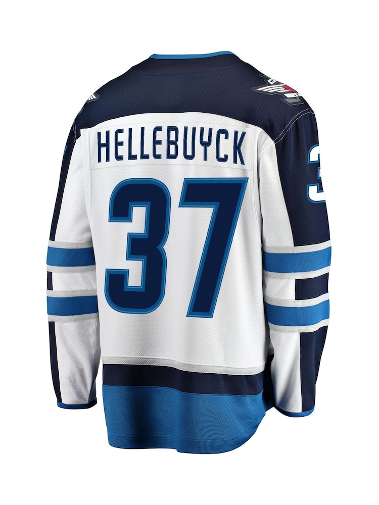 Winnipeg Jets Fanatics Branded Away Breakaway Jersey - Connor Hellebuyck - Image 3 of 3