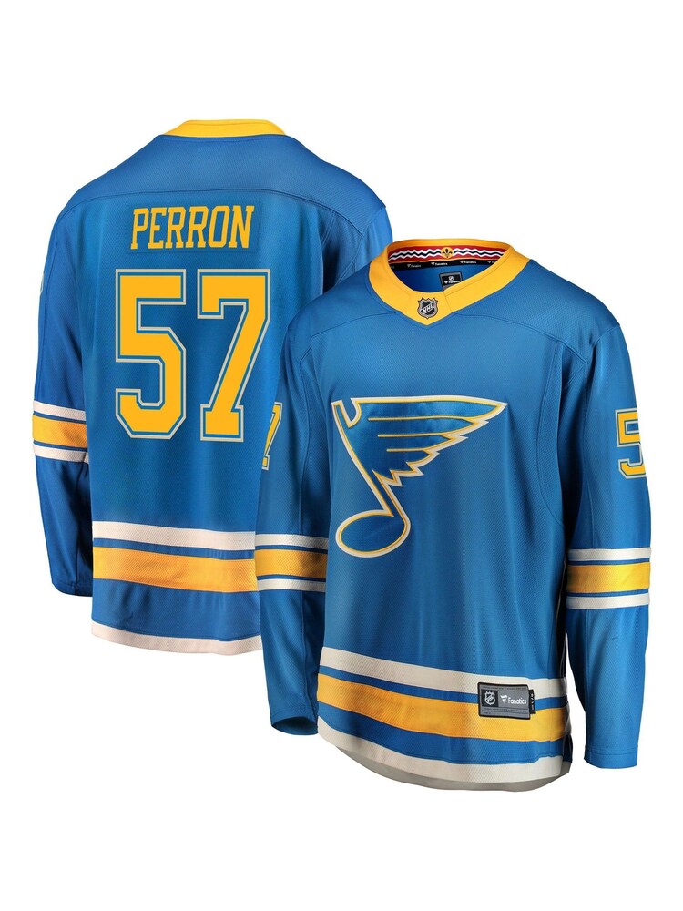 Fanatics St. Louis Blues David Perron Branded Alternate Breakaway Jersey - Image 1 of 3