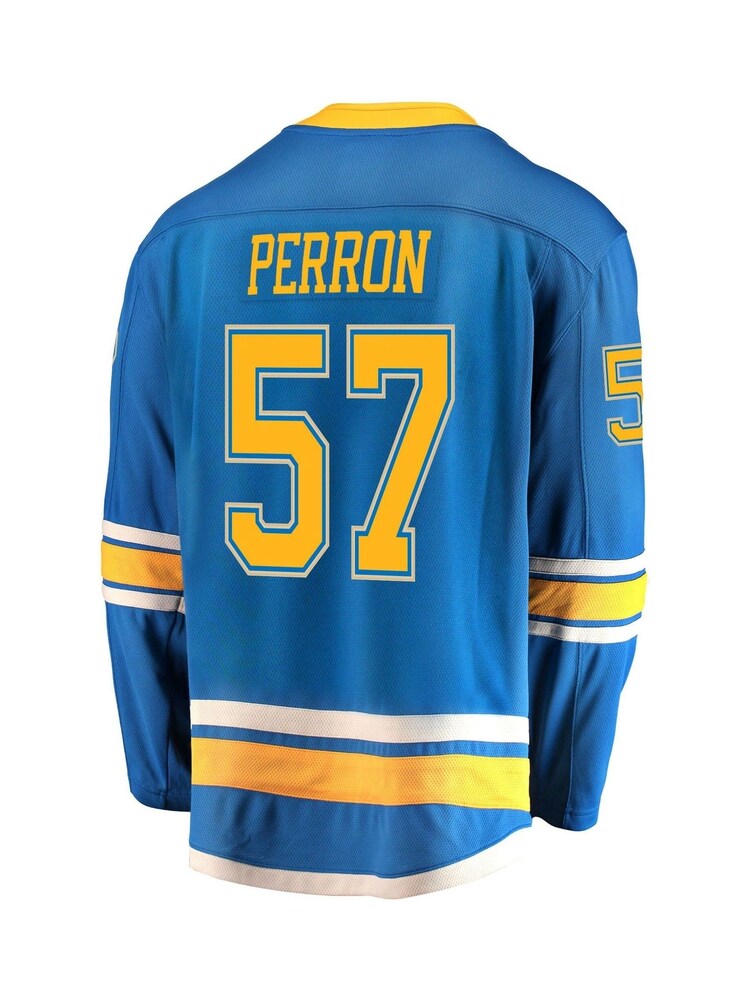 Fanatics St. Louis Blues David Perron Branded Alternate Breakaway Jersey - Image 3 of 3