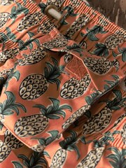 Rust Orange Printed Swim Shorts - Image 11 of 11