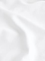 White Linen Blend Short Sleeve Shirt - Image 6 of 7