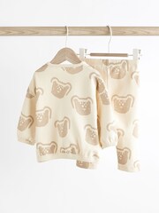 Neutral Lion Baby Top and Leggings 2 Piece Set - Image 2 of 8